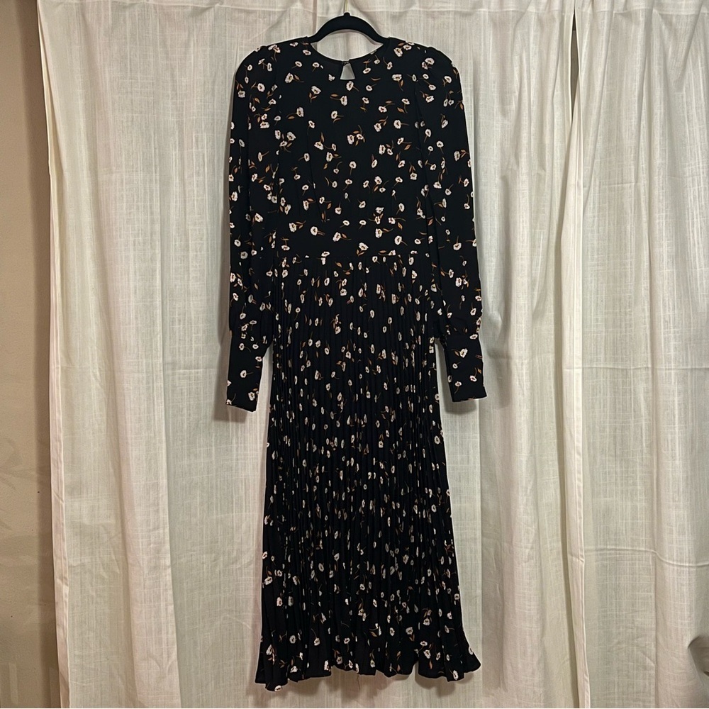 AFRM Zane Noir Spring Floral Open Back Midi Dress Size XS - Picture 9 of 15